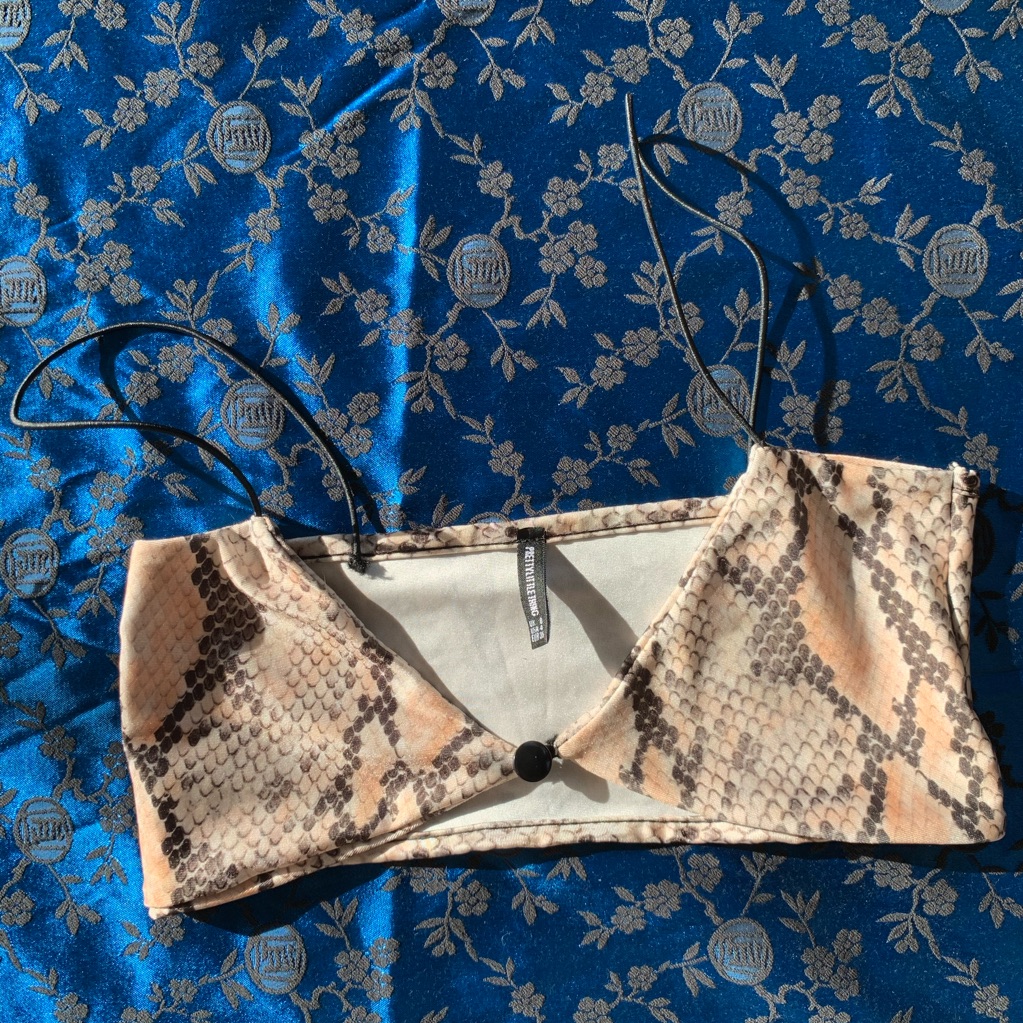 Prettylittlething Stretch Python Bralette